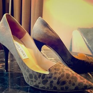 Jimmy Choo Leopard Suede Leather Size 39